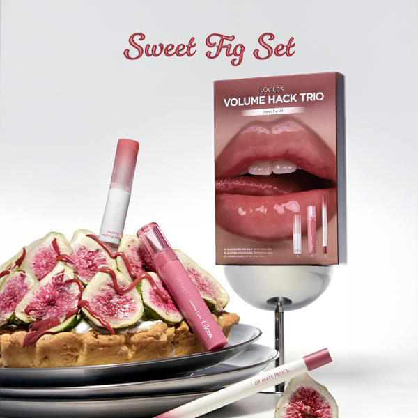 LIP VOLUME HACK TRIO (3 Shades, Lip Mate Pencil & Melting Balm & Color Gloss)