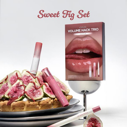 LIP VOLUME HACK TRIO (3 Shades, Lip Mate Pencil & Melting Balm & Color Gloss)