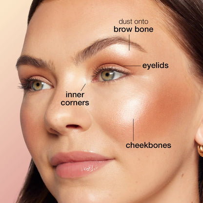 4-Color Shimmer Eye & Cheek Palette – Radiant Highlighting Glow