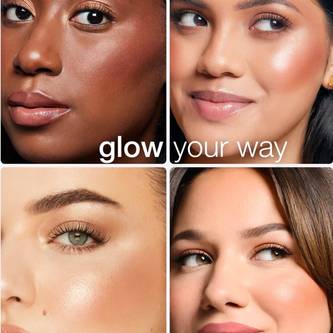 4-Color Shimmer Eye & Cheek Palette – Radiant Highlighting Glow